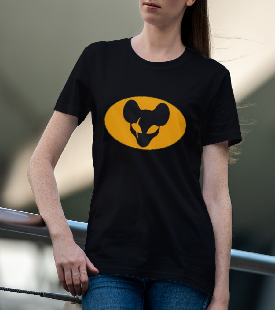 Retro Ratman Emblem Yellow Oval T-Shirt