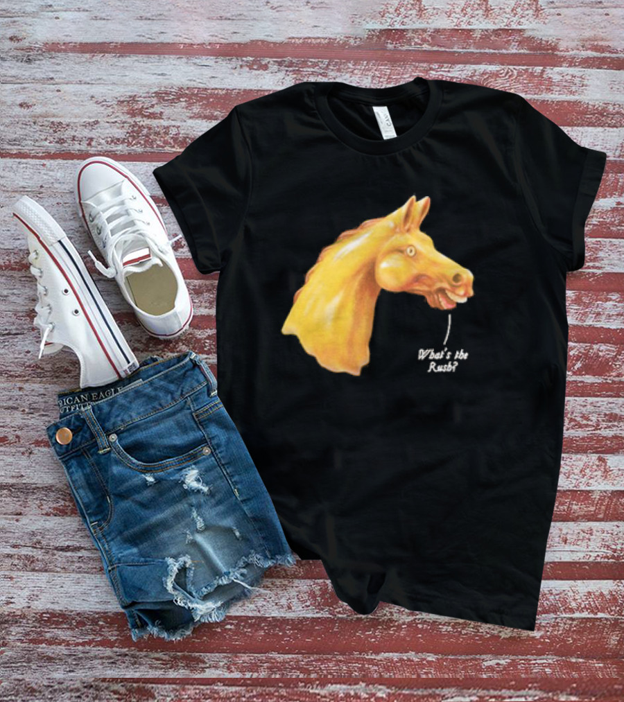 We Live In Time Carousel Horse What's The Rush T-Shirt