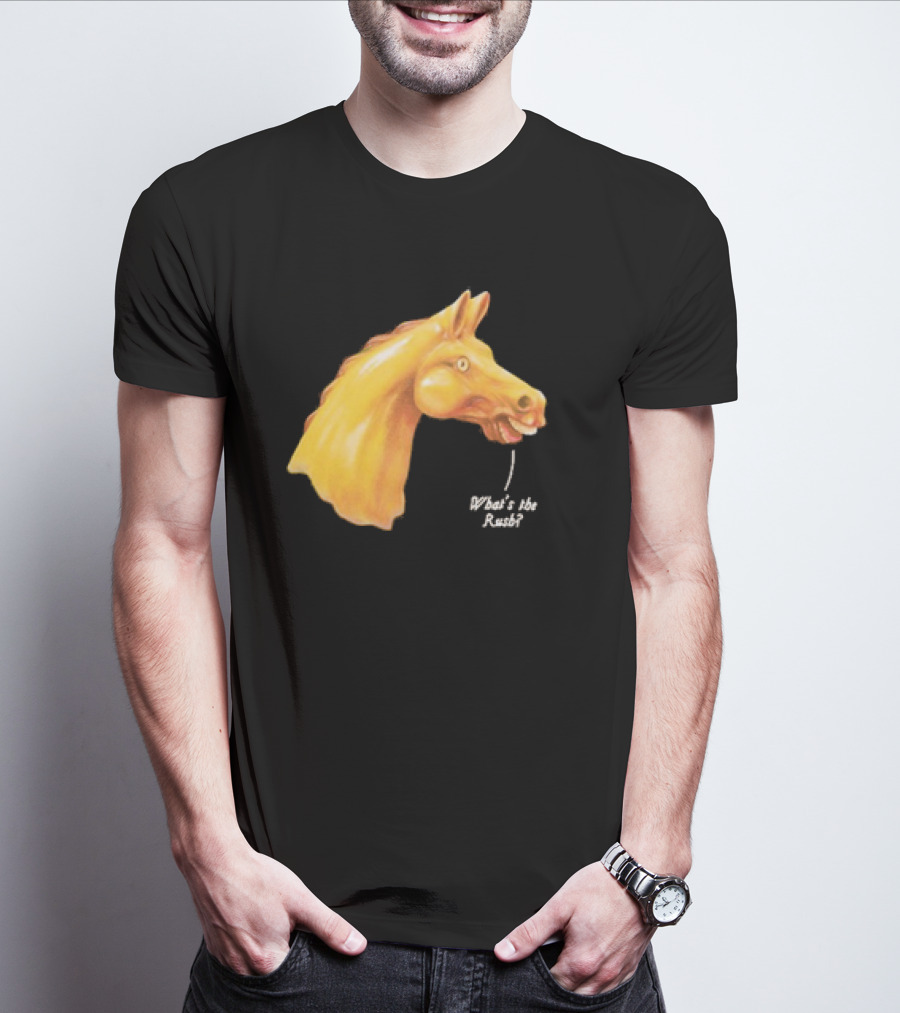 We Live In Time Carousel Horse What's The Rush T-Shirt