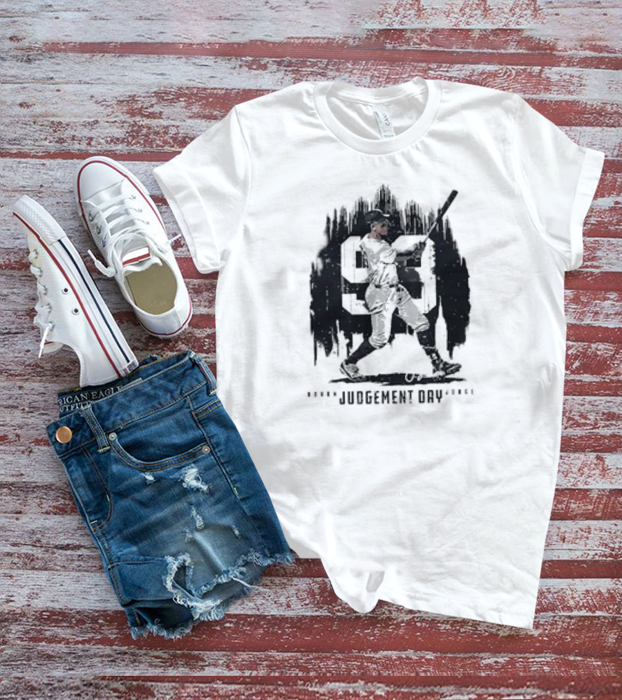 Aaron Judge Number 99 New York Judgement Day Baseball Signature T-Shirt