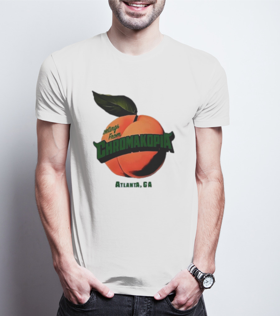 Greetings From Chromakopia Atlanta GA Peach T-Shirt