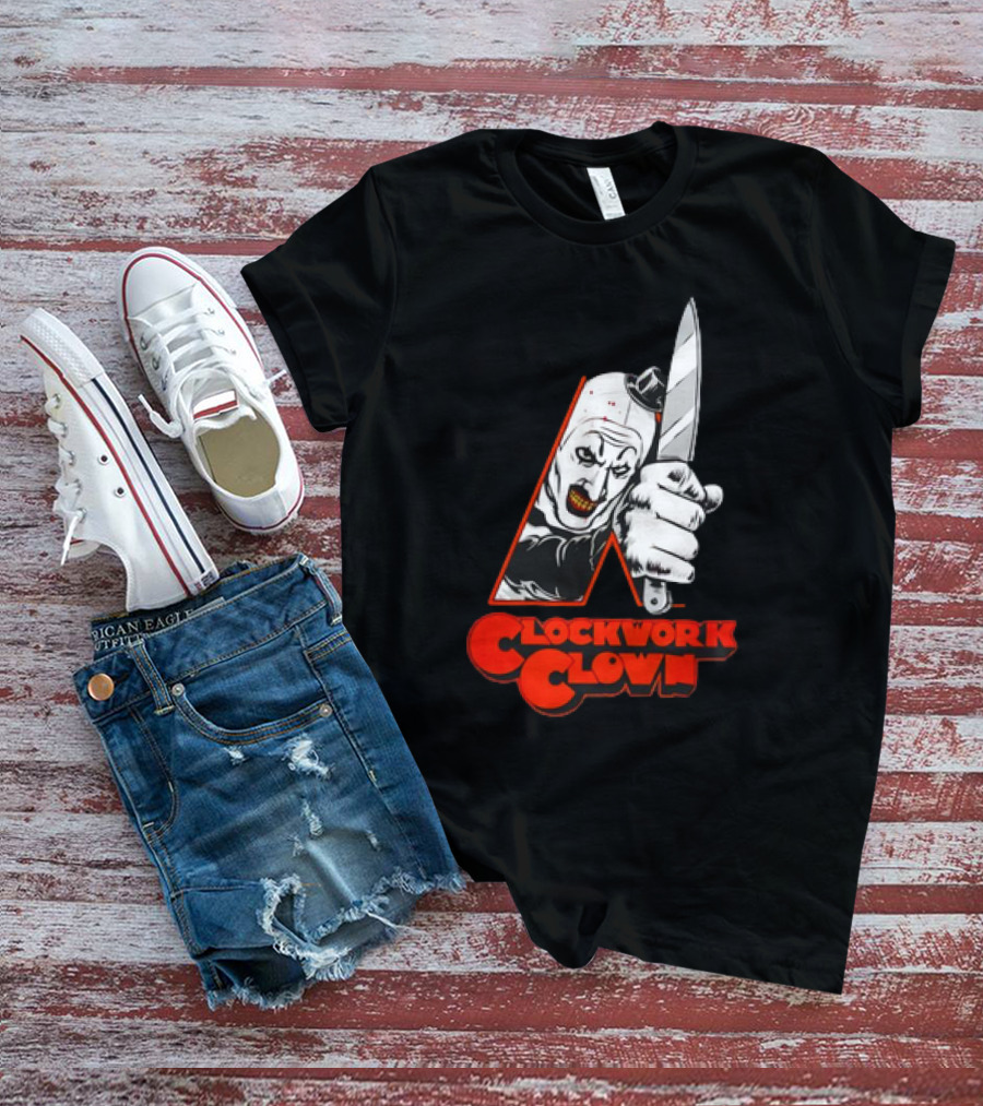 A Clockwork Clown Art The Clown The Terrifier Movies T-Shirt