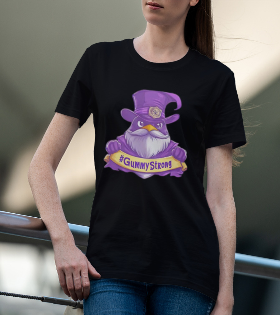 GummyStrong Purple Wizard Owl Emblem T-Shirt