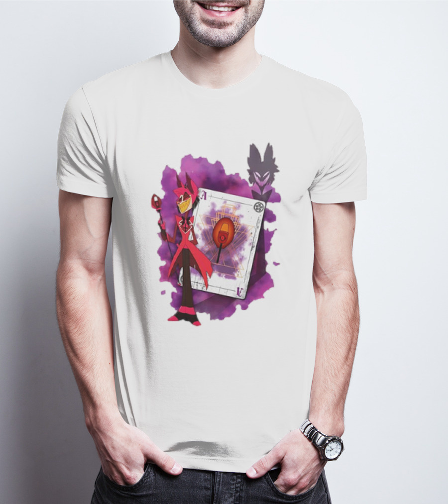 Lilac Ace In The Hole Hazbin Alastor T-Shirt