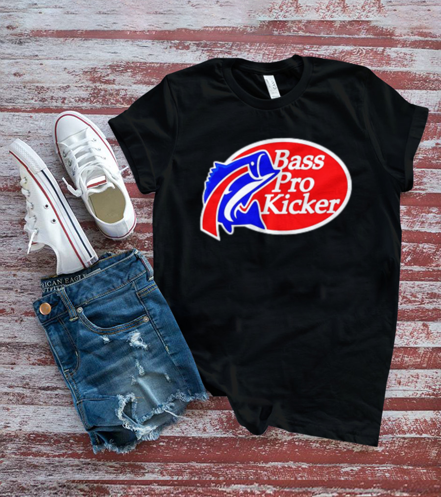 Bass Pro Kicker Red Blue Fish T-Shirt