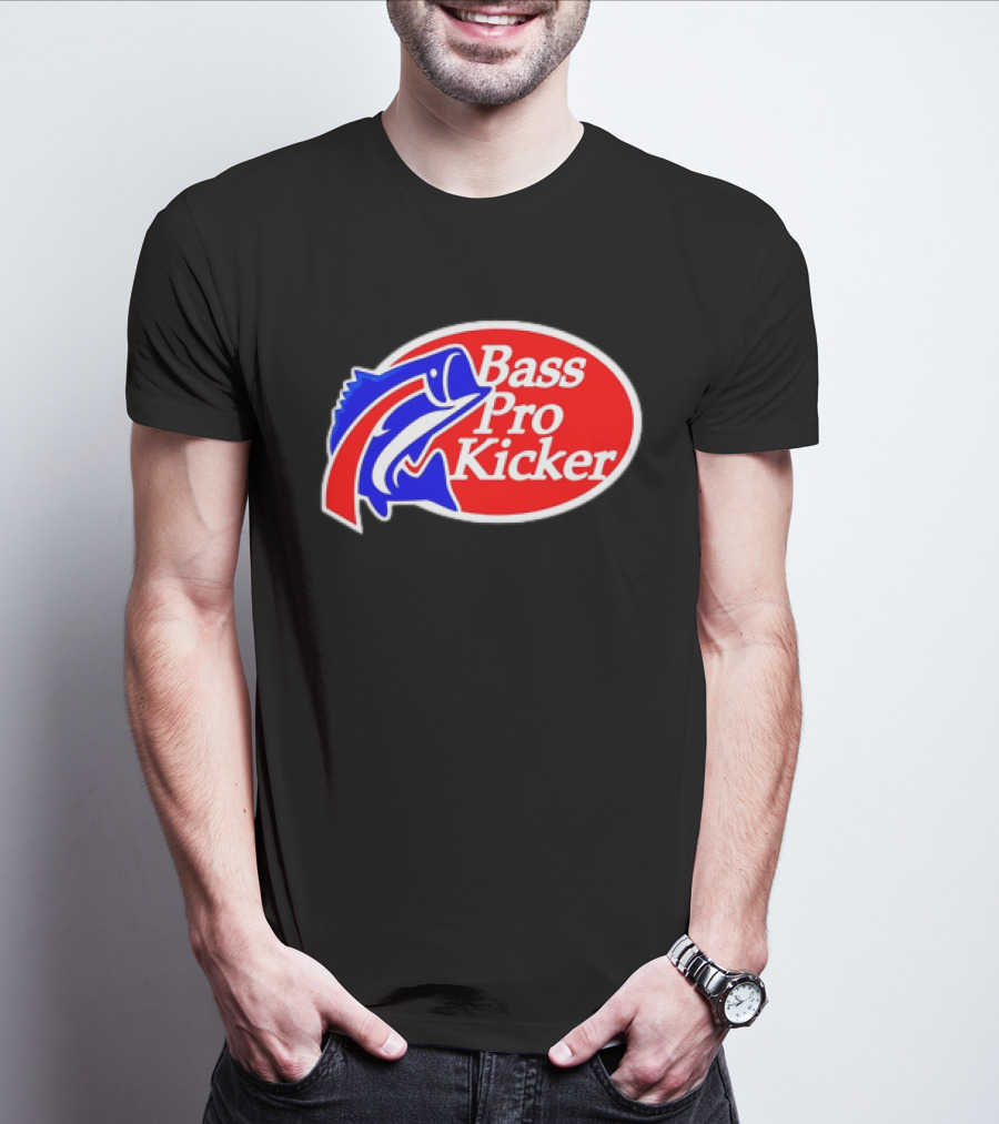 Bass Pro Kicker Red Blue Fish T-Shirt