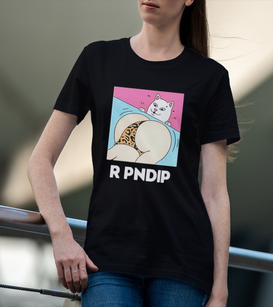 RIPNDIP Peaches And Nerm Silly Cat Leopard Print T-Shirt
