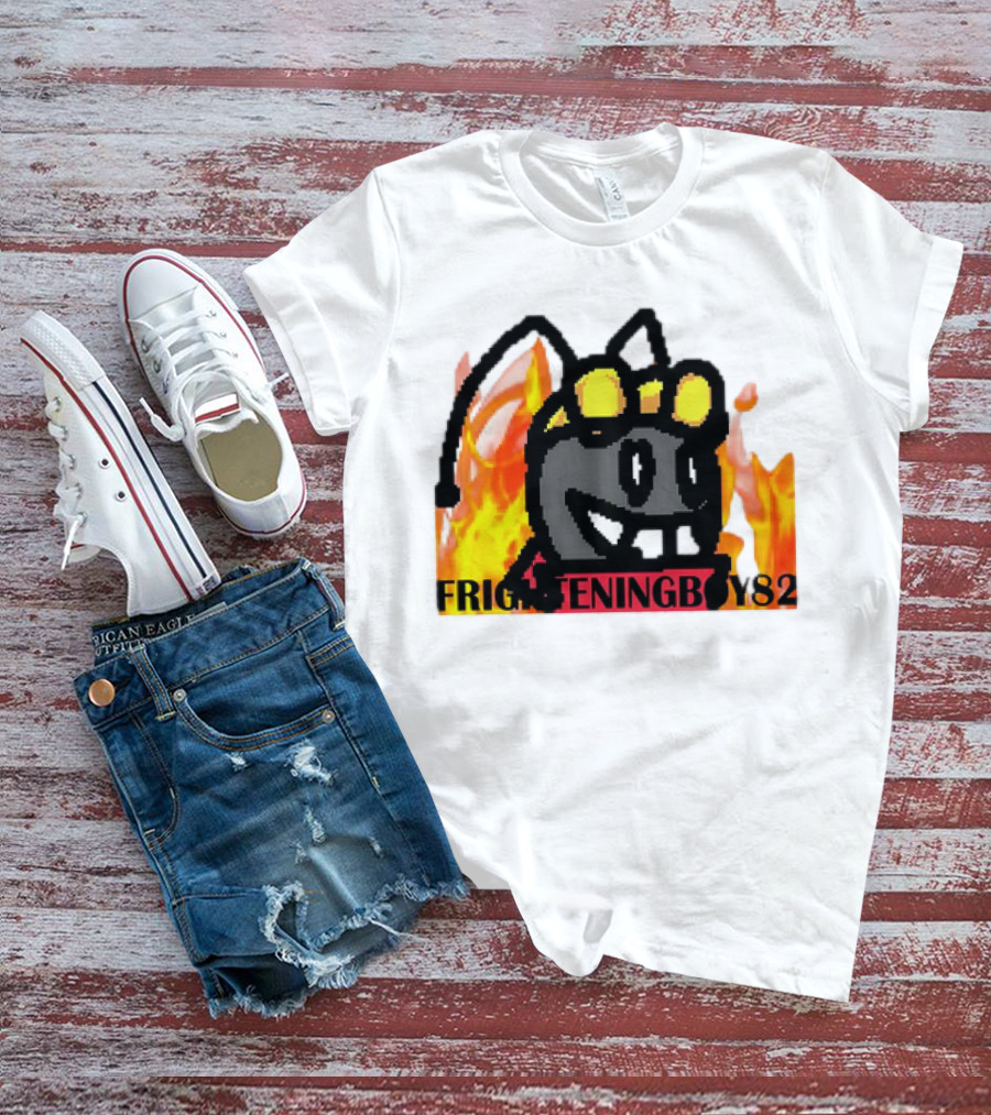 Moth FrighteningBoy82 Fire Background T-Shirt