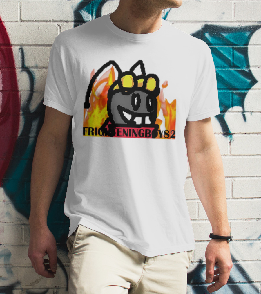 Moth FrighteningBoy82 Fire Background T-Shirt