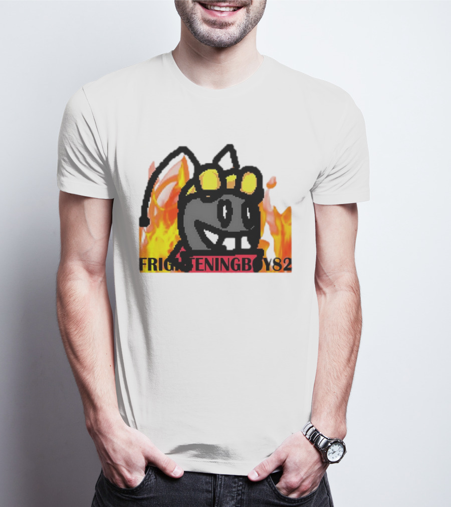 Moth FrighteningBoy82 Fire Background T-Shirt