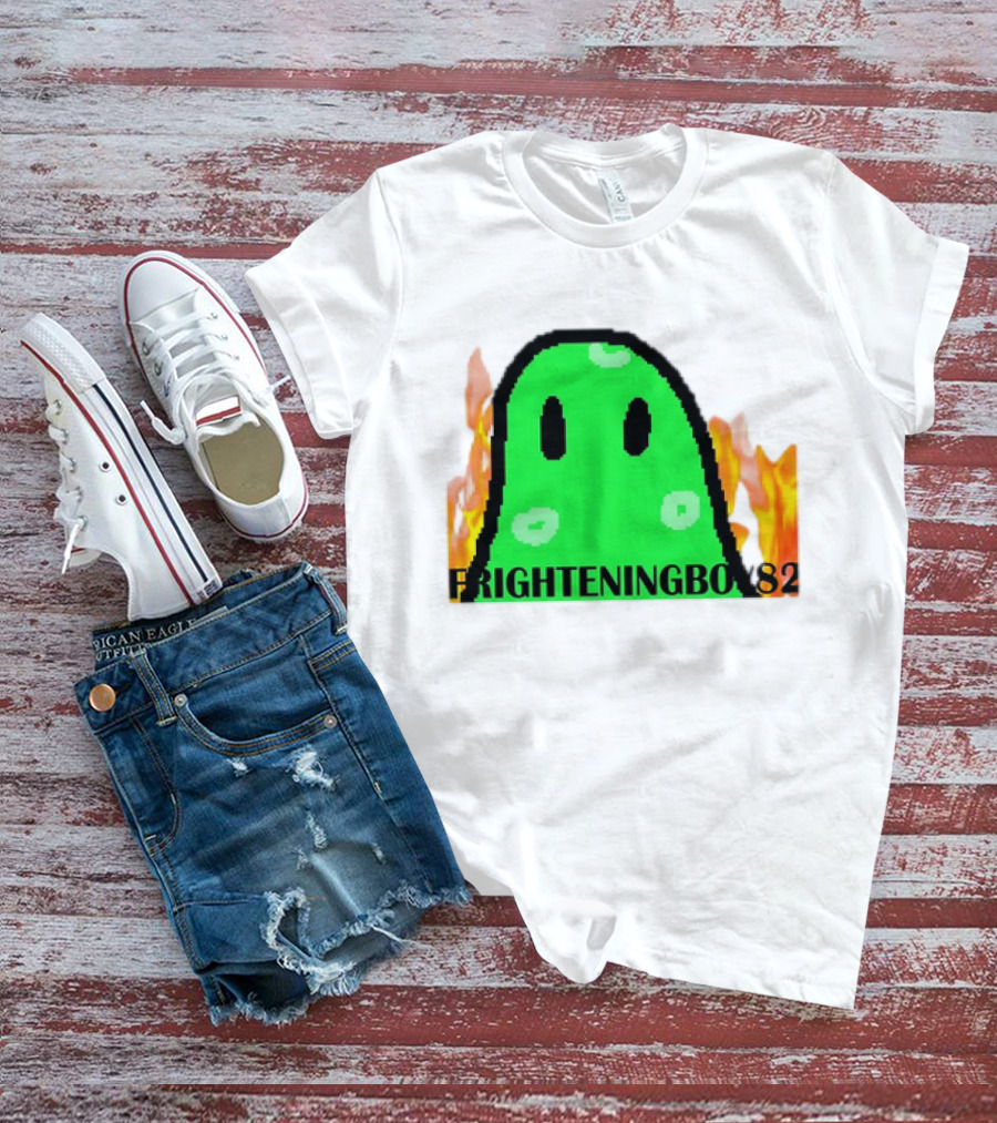 FRIGHTENINGBOY82 Slime With Fire Background T-Shirt