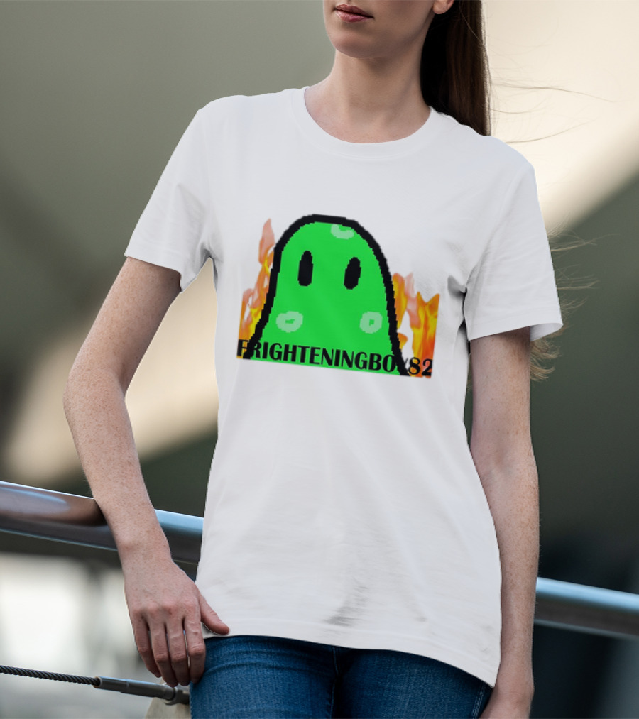 FRIGHTENINGBOY82 Slime With Fire Background T-Shirt