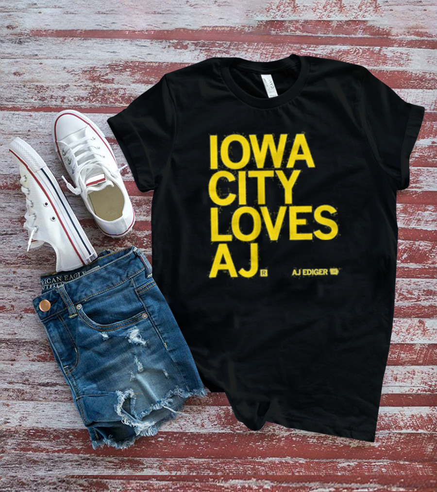 Iowa City Loves AJ Ediger T-Shirt