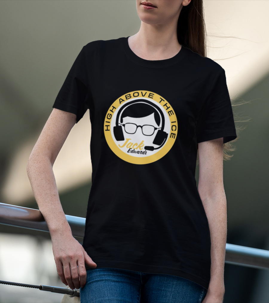 Boston Bruins High Above The Ice Jack Edwards T-Shirt