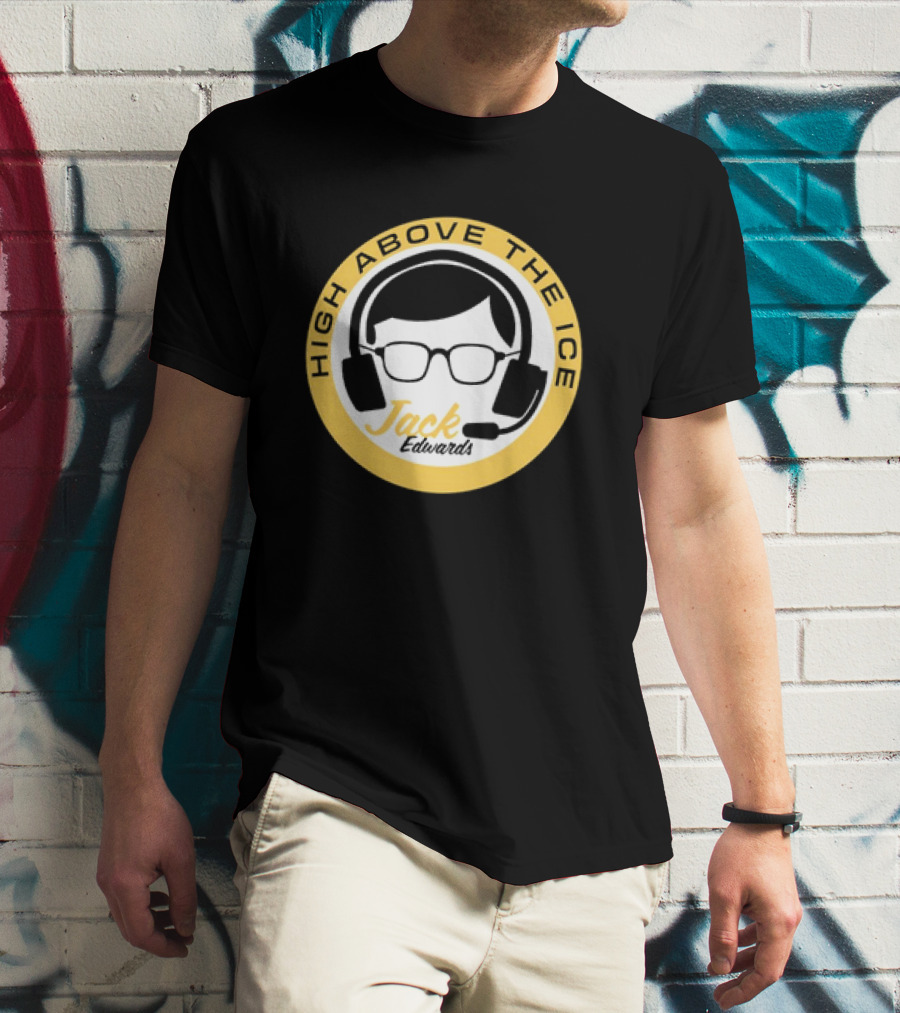 Boston Bruins High Above The Ice Jack Edwards T-Shirt