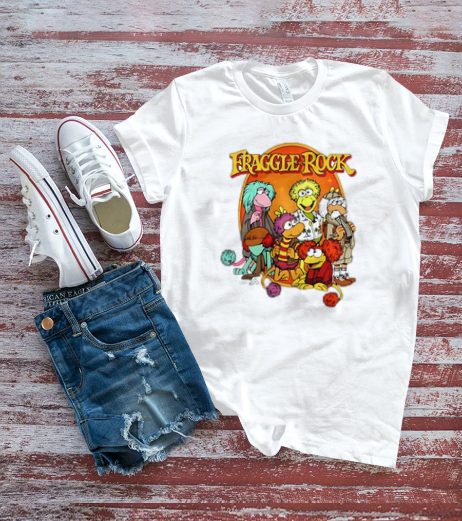 Fraggle Rock Group Cartoon Characters T-Shirt