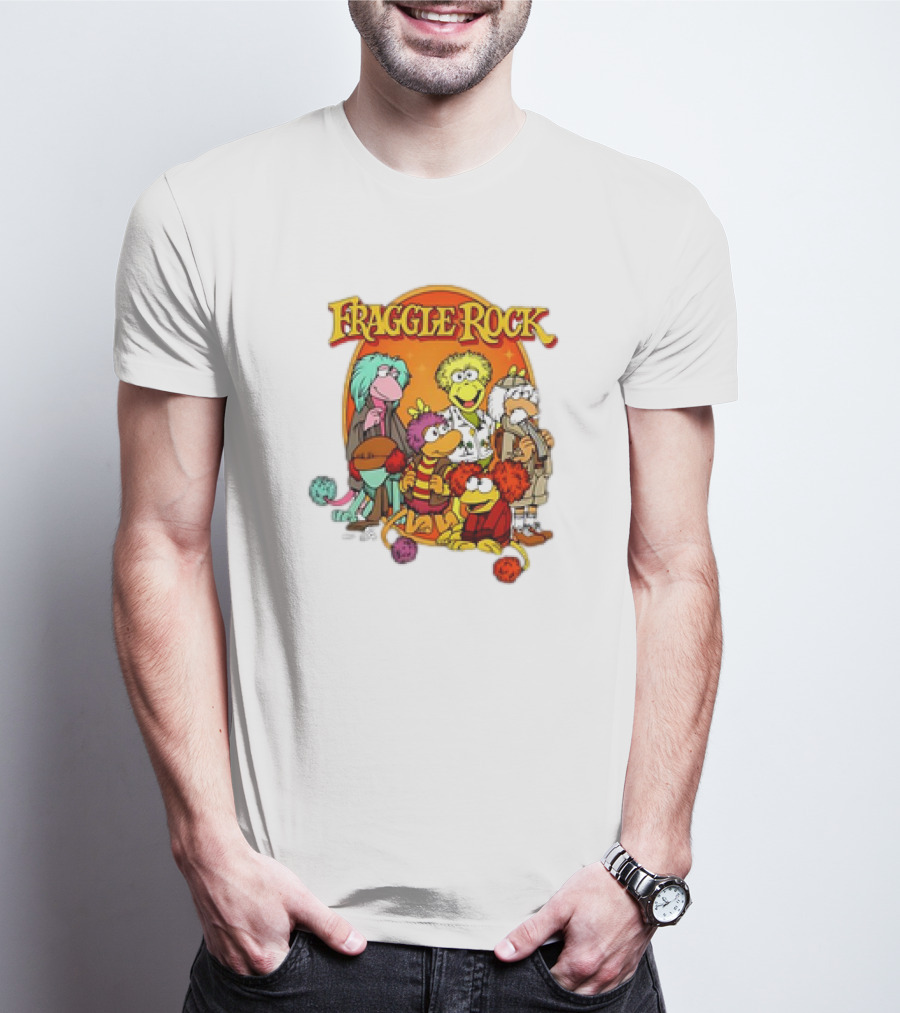 Fraggle Rock Group Cartoon Characters T-Shirt