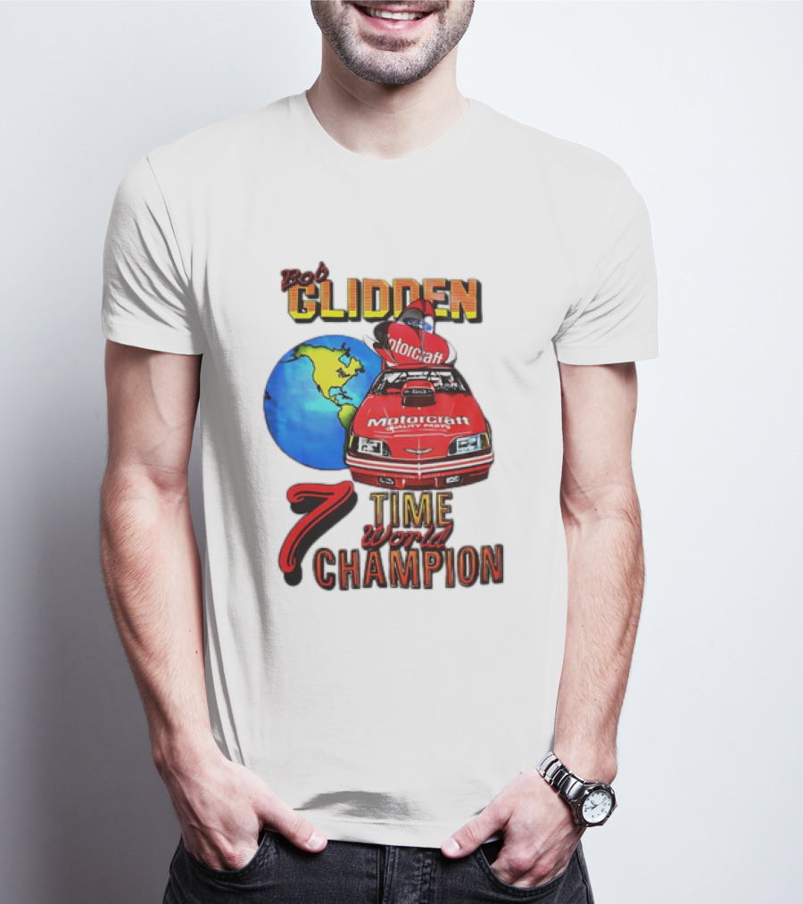Bob Glidden Motorcraft Racing 7 Time World Champion T-Shirt