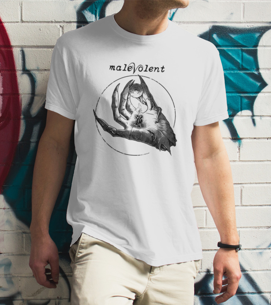 Malevolent Hand With Candle And Eye In Circle T-Shirt