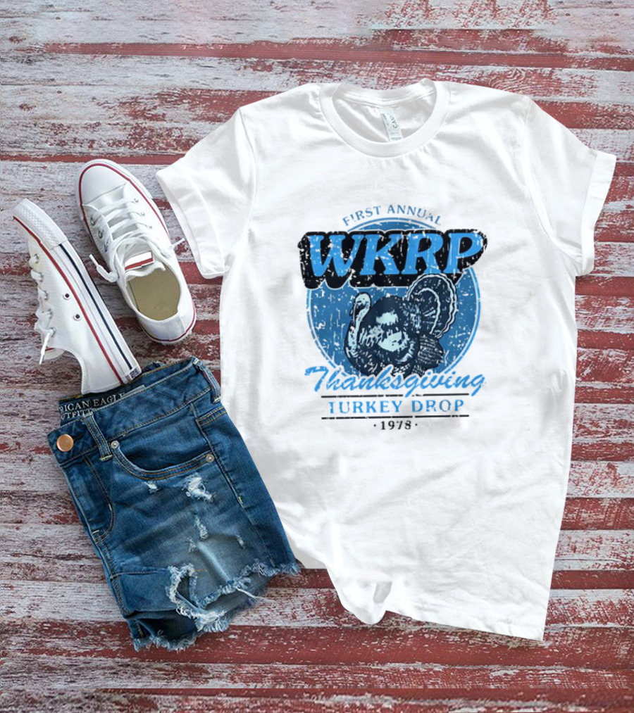 WKRP First Annual Thanksgiving Turkey Drop 1978 T-Shirt