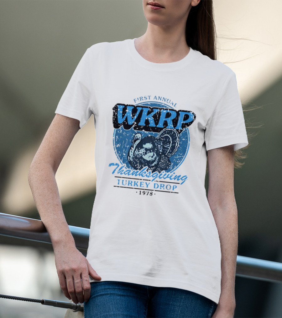 WKRP First Annual Thanksgiving Turkey Drop 1978 T-Shirt