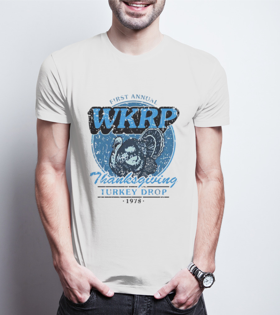 WKRP First Annual Thanksgiving Turkey Drop 1978 T-Shirt