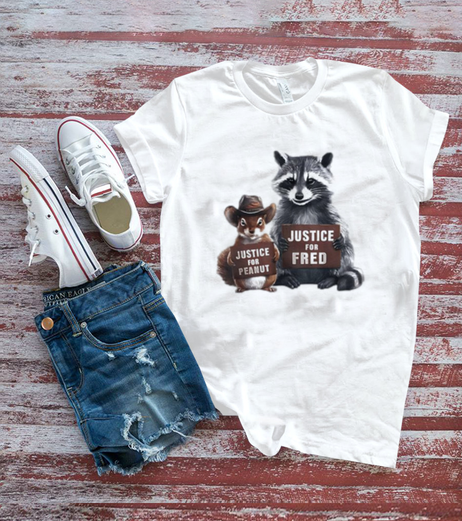 Justice For Peanut The Squirrel And Fred The Raccoon T-Shirt