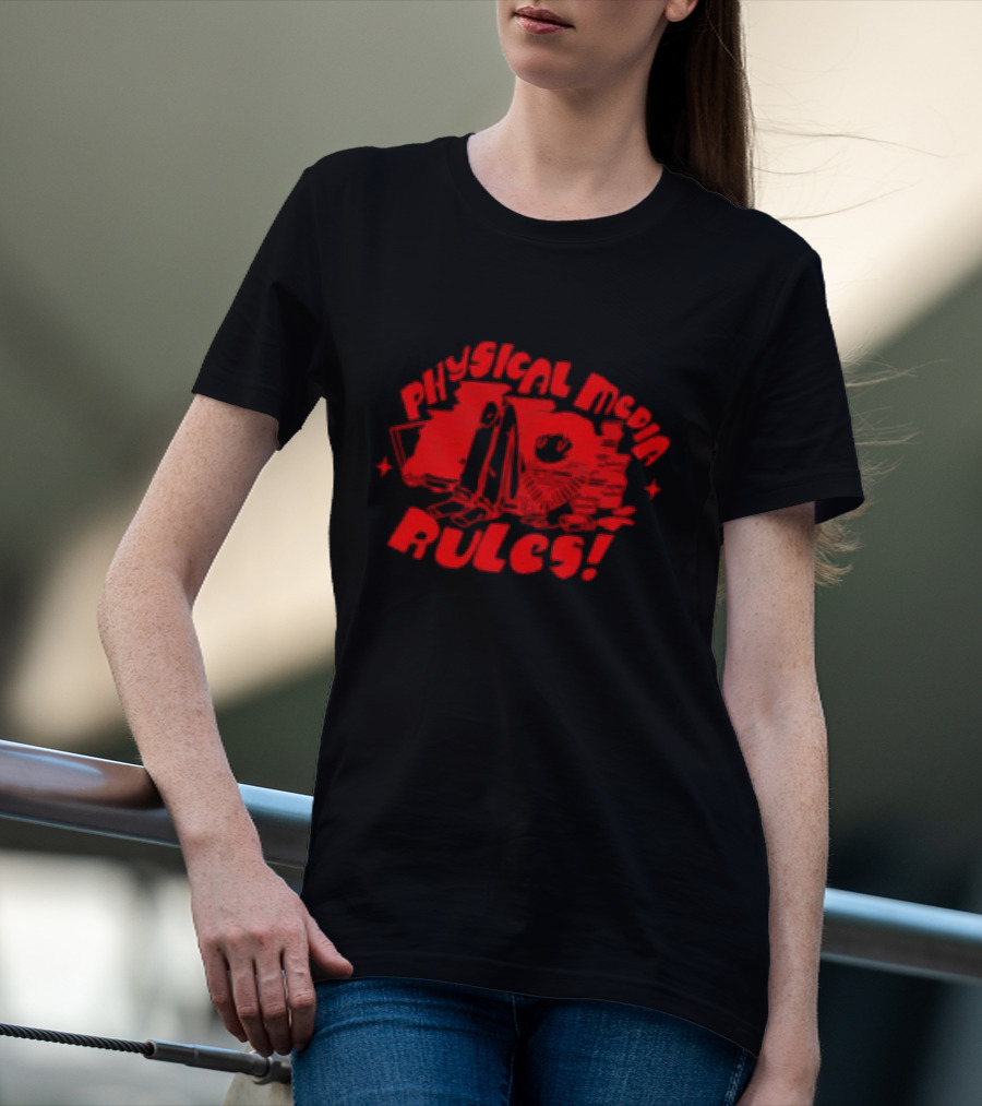 Lid The Kid Physical Media Rules Retro Classic Stack T-Shirt