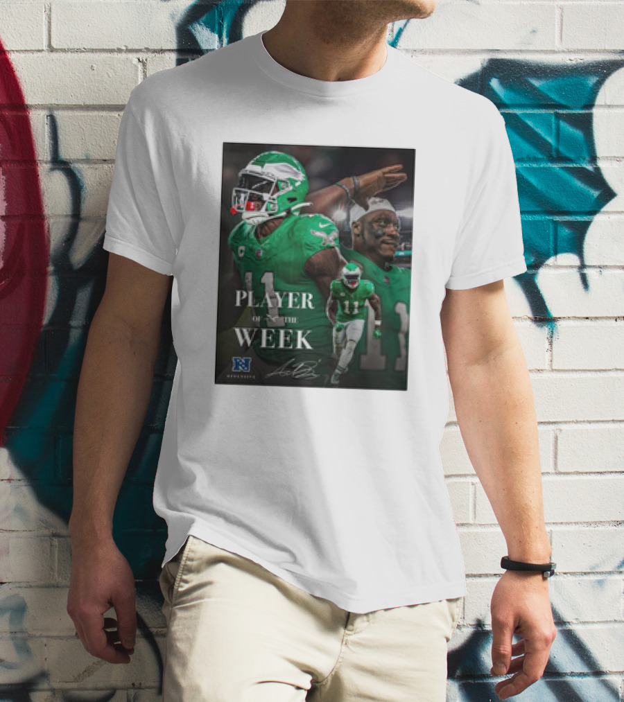 Arthur Juan Brown Philadelphia Eagles NFL Player Of The Week T-Shirt