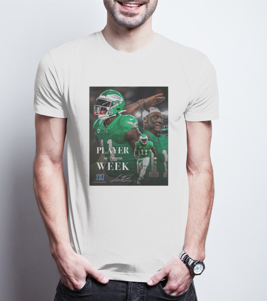 Arthur Juan Brown Philadelphia Eagles NFL Player Of The Week T-Shirt