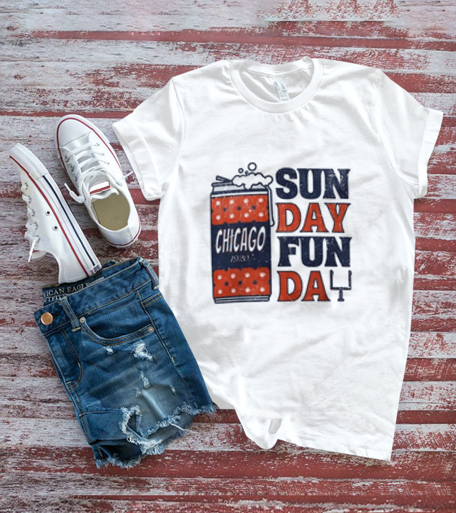 Chicago Sunday Fun Day 1923 Football Can T-Shirt
