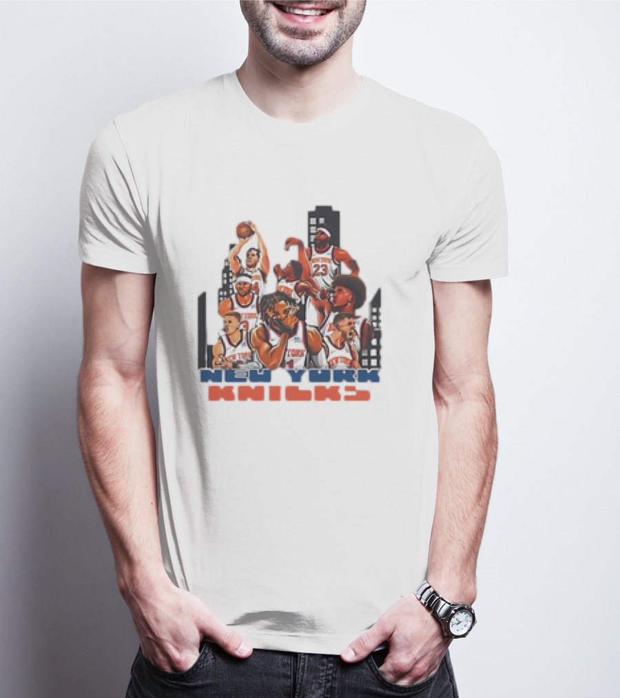 New York Knicks Jalen Brunson Era Basketball Team Skyline T-Shirt