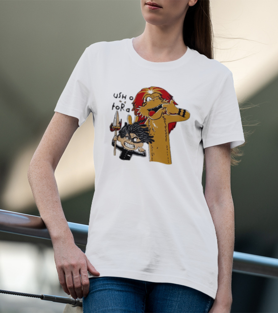 Ushio And Tora Calvin And Hobbes Mashup Tide And Tiger T-Shirt