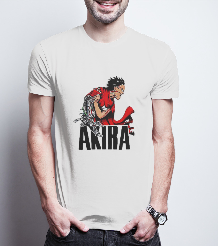 Akira Tetsuo Shima Cybernetic Arm Vintage 1980s Iconic Anime T-Shirt