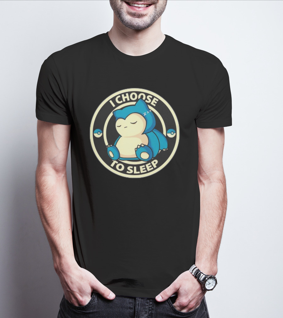 I Choose To Sleep Snorlax Pokémon T-Shirt