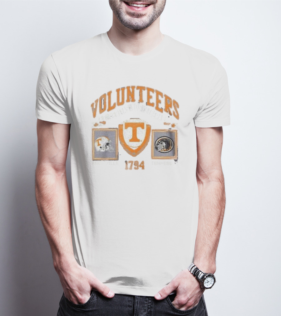 Volunteers Tennessee 1794 Knoxville ET Veritas Liberabit Football Helmet T-Shirt