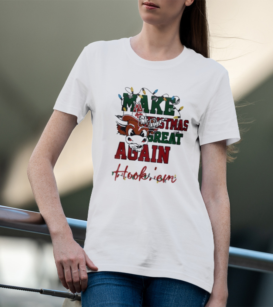Texas Longhorns Make Christmas Great Again Hook 'Em T-Shirt