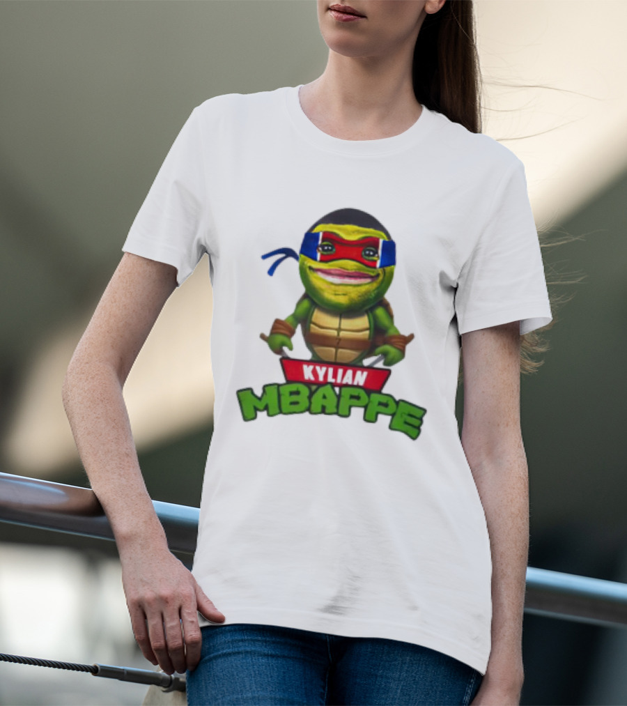 Kylian Mbappe Leonardo Ninja Turtle T-Shirt