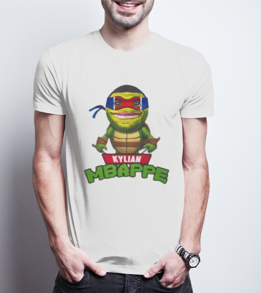 Kylian Mbappe Leonardo Ninja Turtle T-Shirt
