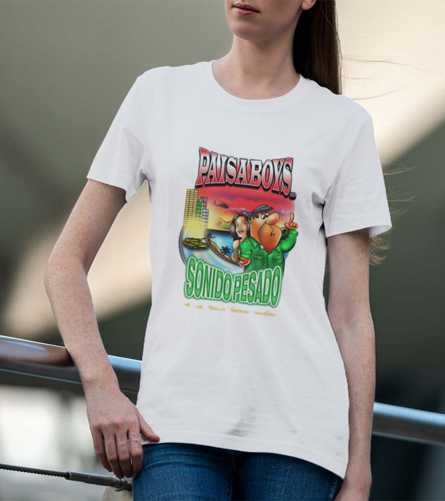 PAISABOYS SONIDO PESADO Al Mal Tiempo Buenas Cumbias T-Shirt