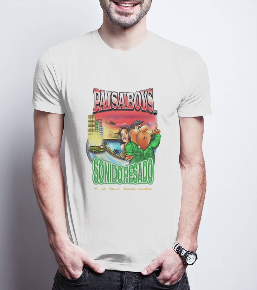 PAISABOYS SONIDO PESADO Al Mal Tiempo Buenas Cumbias T-Shirt