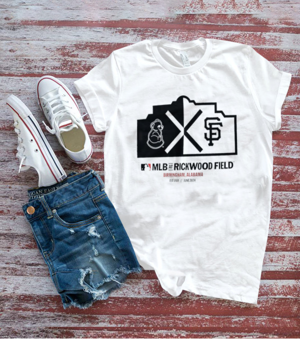 San Francisco Giants MLB Rickwood Field Birmingham Alabama June T-Shirt