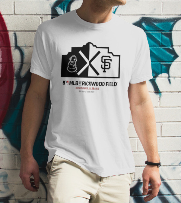 San Francisco Giants MLB Rickwood Field Birmingham Alabama June T-Shirt