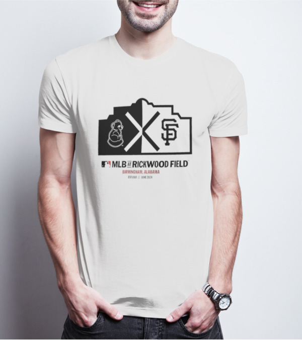 San Francisco Giants MLB Rickwood Field Birmingham Alabama June T-Shirt