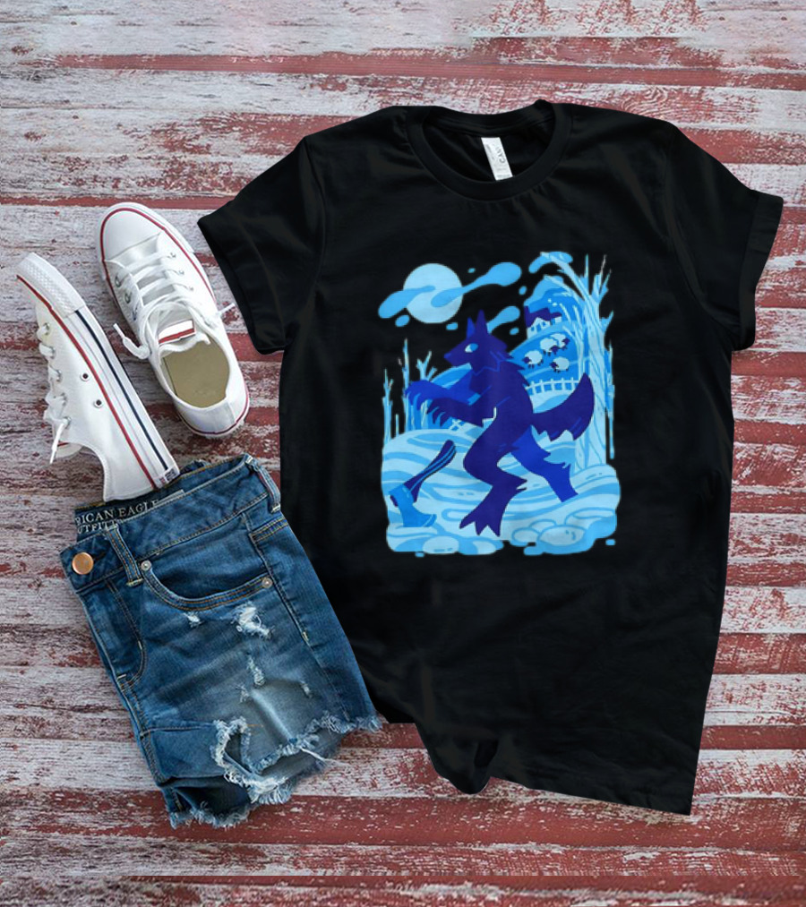 Werewolf Under The Winter Moon T-Shirt