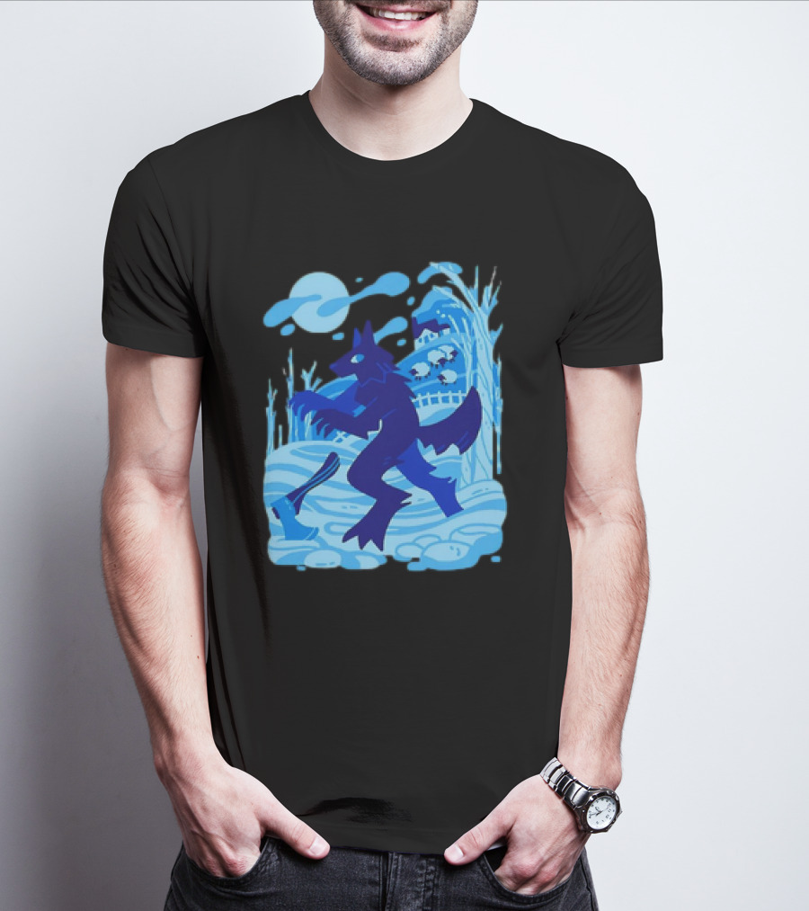 Werewolf Under The Winter Moon T-Shirt