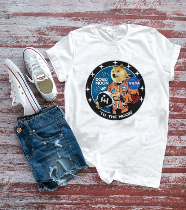 DOGE Moon NASA Astronaut Dogecoin To The Moon T-Shirt