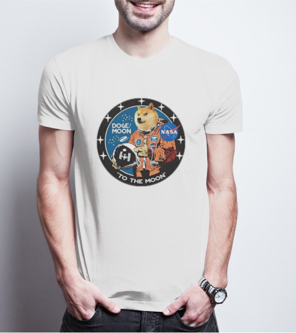 DOGE Moon NASA Astronaut Dogecoin To The Moon T-Shirt
