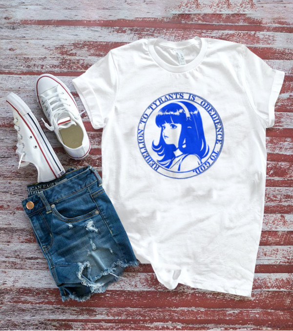 John Galt Obedience To God Rebellion To Tyrants Retro Anime Girl T-Shirt