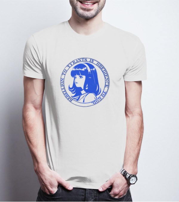John Galt Obedience To God Rebellion To Tyrants Retro Anime Girl T-Shirt